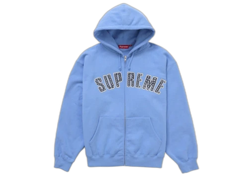 Supreme b.b. Simon Zip Up Hooded Sweatshirt Blue