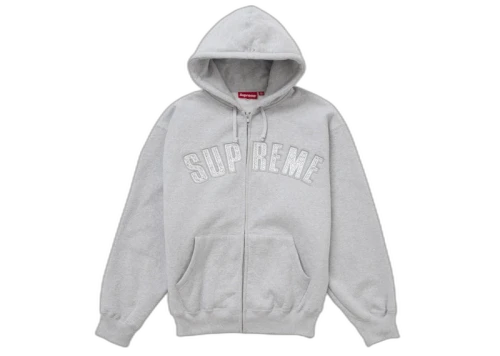 Supreme b.b. Simon Zip Up Hooded Sweatshirt Heather Grey