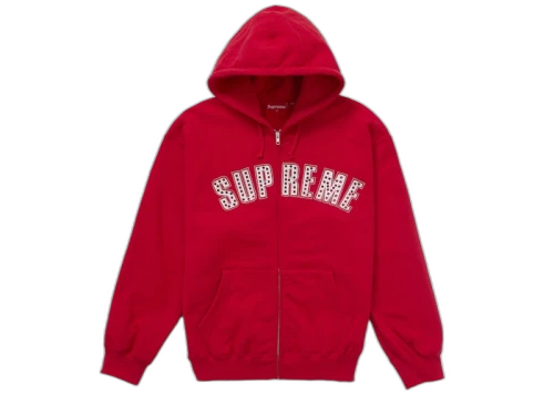 Supreme b.b. Simon Zip Up Hooded Sweatshirt Red