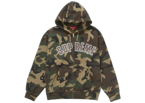 Supreme b.b. Simon Zip Up Hooded Sweatshirt Woodland Camo