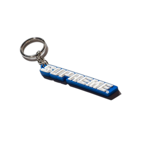 Supreme Bevel Logo Keychain Royal