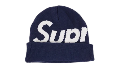 Supreme Big Logo Beanie Black