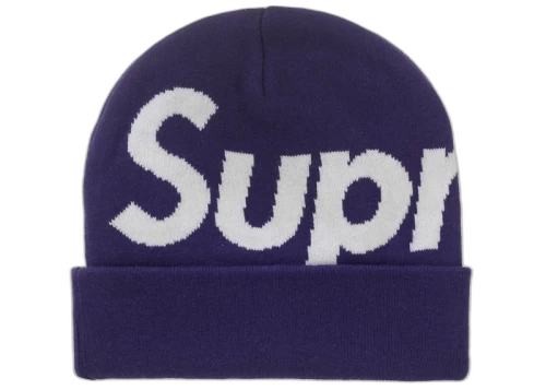 Supreme Big Logo Beanie (FW25) Purple