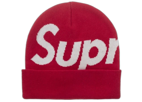 Supreme Big Logo Beanie (FW25) Red