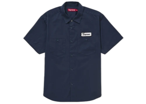 Supreme Bitch S/S Work Shirt Navy