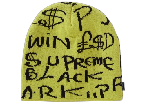 Supreme Black Ark Beanie Yellow