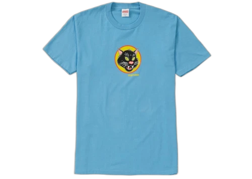 Supreme Black Cat Tee Light Slate