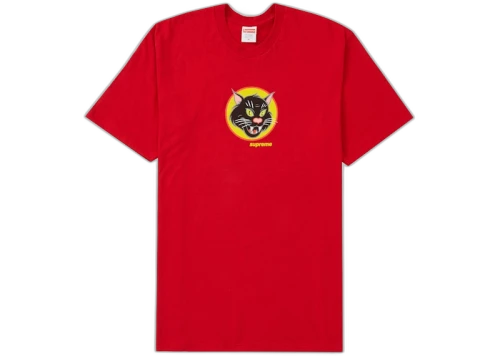 Supreme Black Cat Tee Red