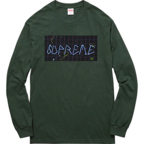 Supreme Blade Grid LS Tee Dark Green