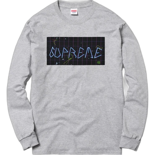 Supreme Blade Grid LS Tee Heather Grey