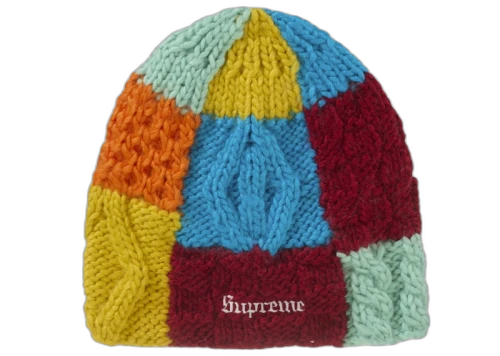 Supreme Block Knit Beanie Multicolor