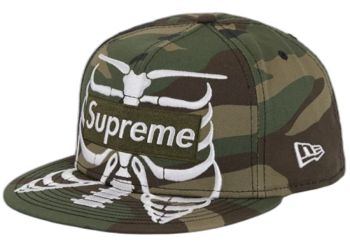 Supreme Bones Box Logo New Era 59Fifty Cap Camo
