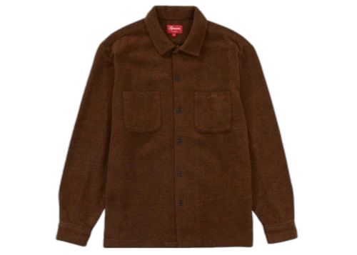 Supreme Brushed Flannel Twill Shirt Brown