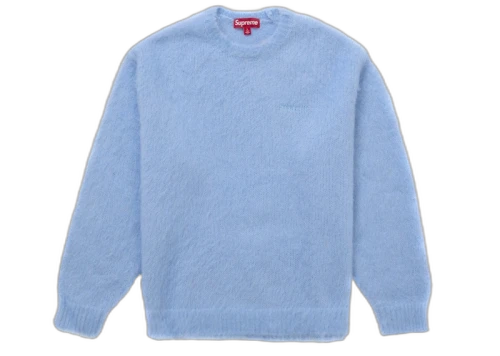 Supreme Brushed Mohair Sweater Light Blue