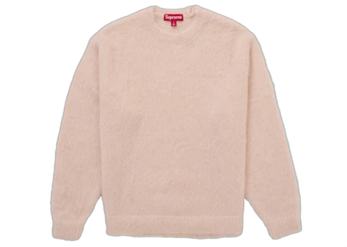 Supreme Brushed Mohair Sweater Light Pink