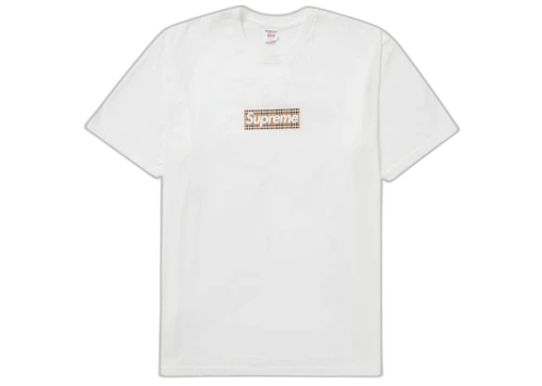 Supreme Burberry Box Logo Tee JP Box ReStockX White