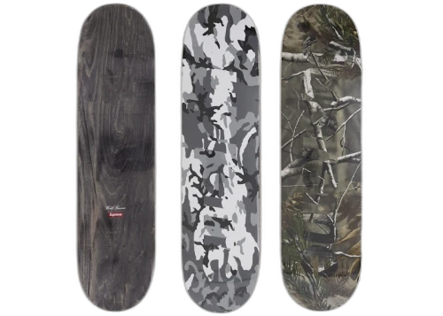 Supreme Camo Ripstop Skateboard Deck Set Multicolor