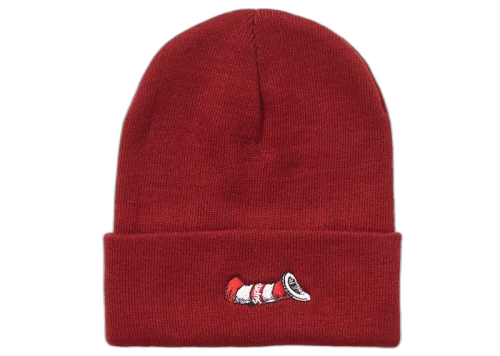 Supreme Cat in the Hat Beanie Burgundy