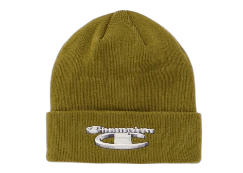 Supreme Champion 3D Metallic Beanie Olive