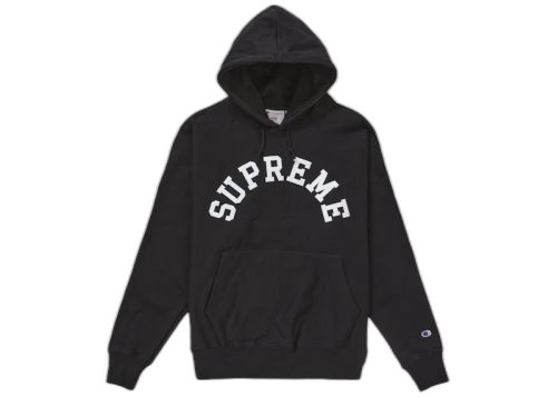 Supreme Champion Hooded Sweatshirt (SS25) Black