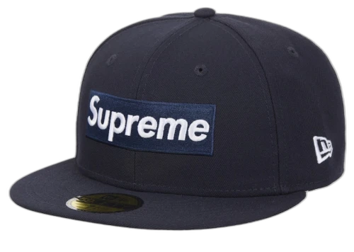 Supreme Championship Box Logo New Era 59Fifty Hat Navy