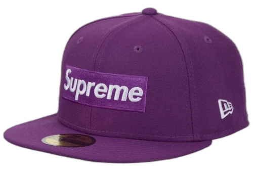 Supreme Championship Box Logo New Era 59Fifty Hat Purple