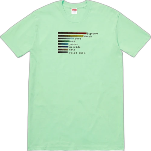 Supreme Chart Tee Mint