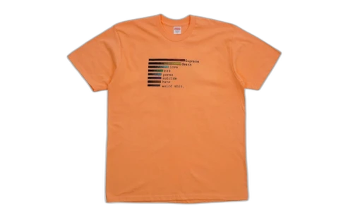 Supreme Chart Tee Peach