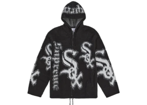 Supreme Chicago White Sox Zip Up Hooded Sweater Black