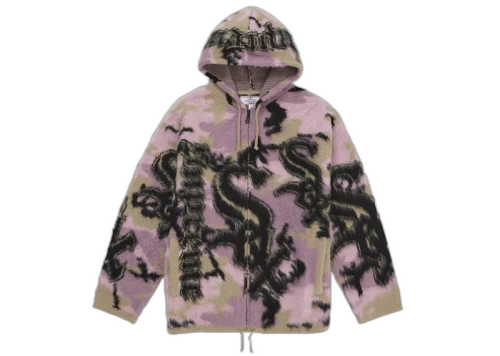 Supreme Chicago White Sox Zip Up Hooded Sweater Pink Camo