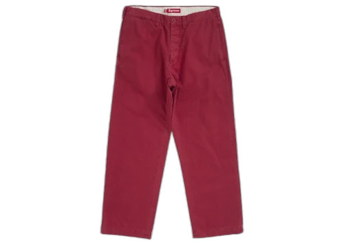 Supreme Chino Pant (FW25) Red