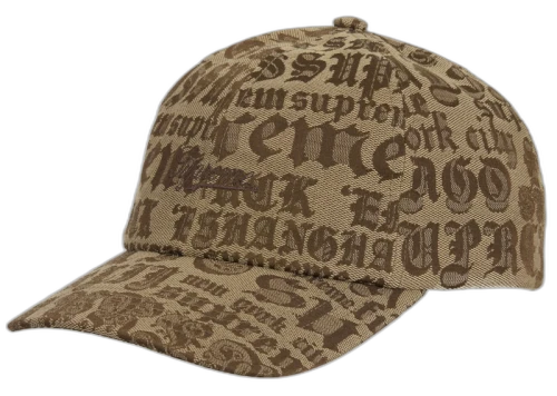Supreme Cities Jacquard 6-Panel Tan