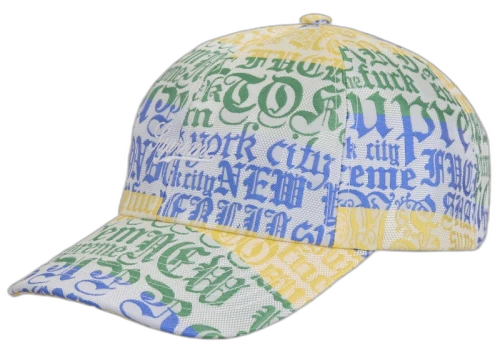 Supreme Cities Jacquard 6-Panel White