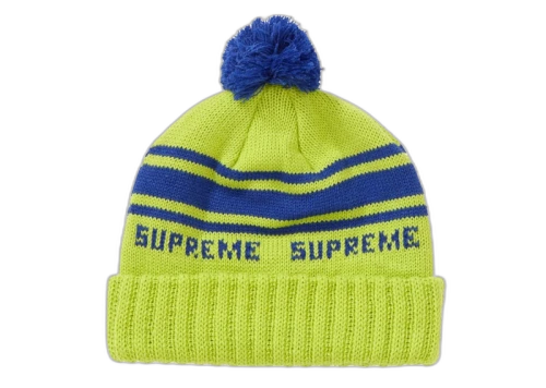 Supreme Classic Stripe Beanie Green