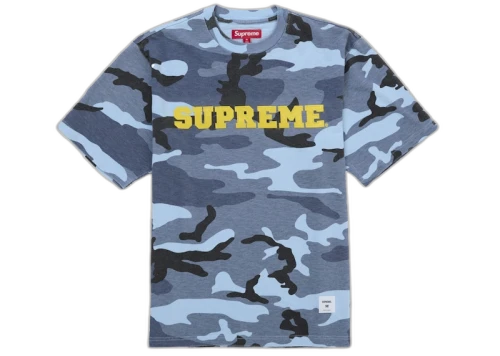 Supreme Collegiate Appliqué S/S Top Blue Camo