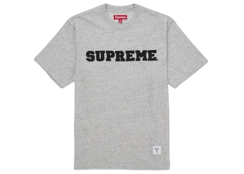 Supreme Collegiate Appliqué S/S Top Grey