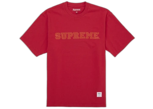 Supreme Collegiate Appliqué S/S Top Red