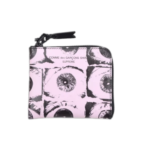 Supreme Comme des Garcons SHIRT Large Eyes Coin Pouch Pink