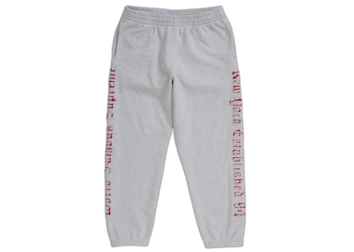Supreme Contrast Cutout Sweatpant Heather Grey