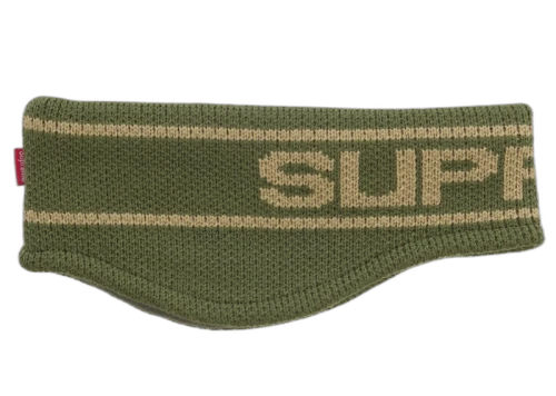 Supreme Contrast Logo Headband Green