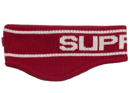 Supreme Contrast Logo Headband Red