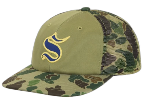 Supreme Contrast S Mesh Back 6-Panel Olive