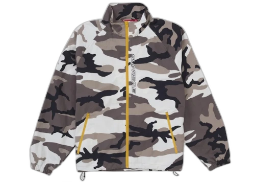 Supreme Contrast Zip Track Jacket Snow Camo