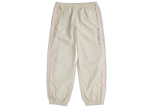 Supreme Contrast Zip Warm Up Pant Tan