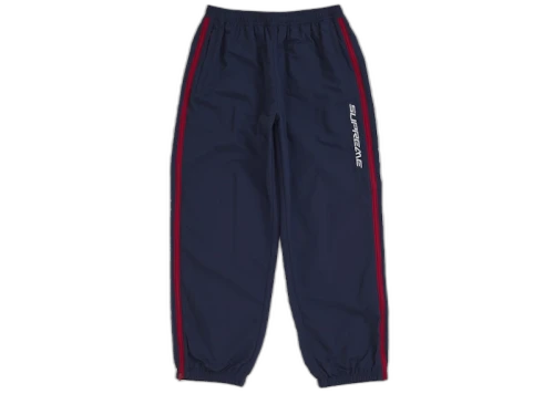 Supreme Contrast Zip Warm Up Pant Navy