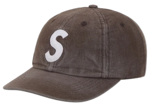 Supreme Cordura Denim S Logo 6-Panel Brown