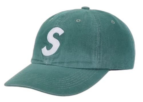Supreme Cordura Denim S Logo 6-Panel Green