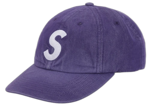 Supreme Cordura Denim S Logo 6-Panel Purple