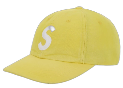 Supreme Cordura Denim S Logo 6-Panel Yellow