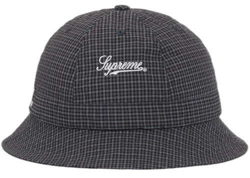Supreme Cordura Plaid Bell Hat Black